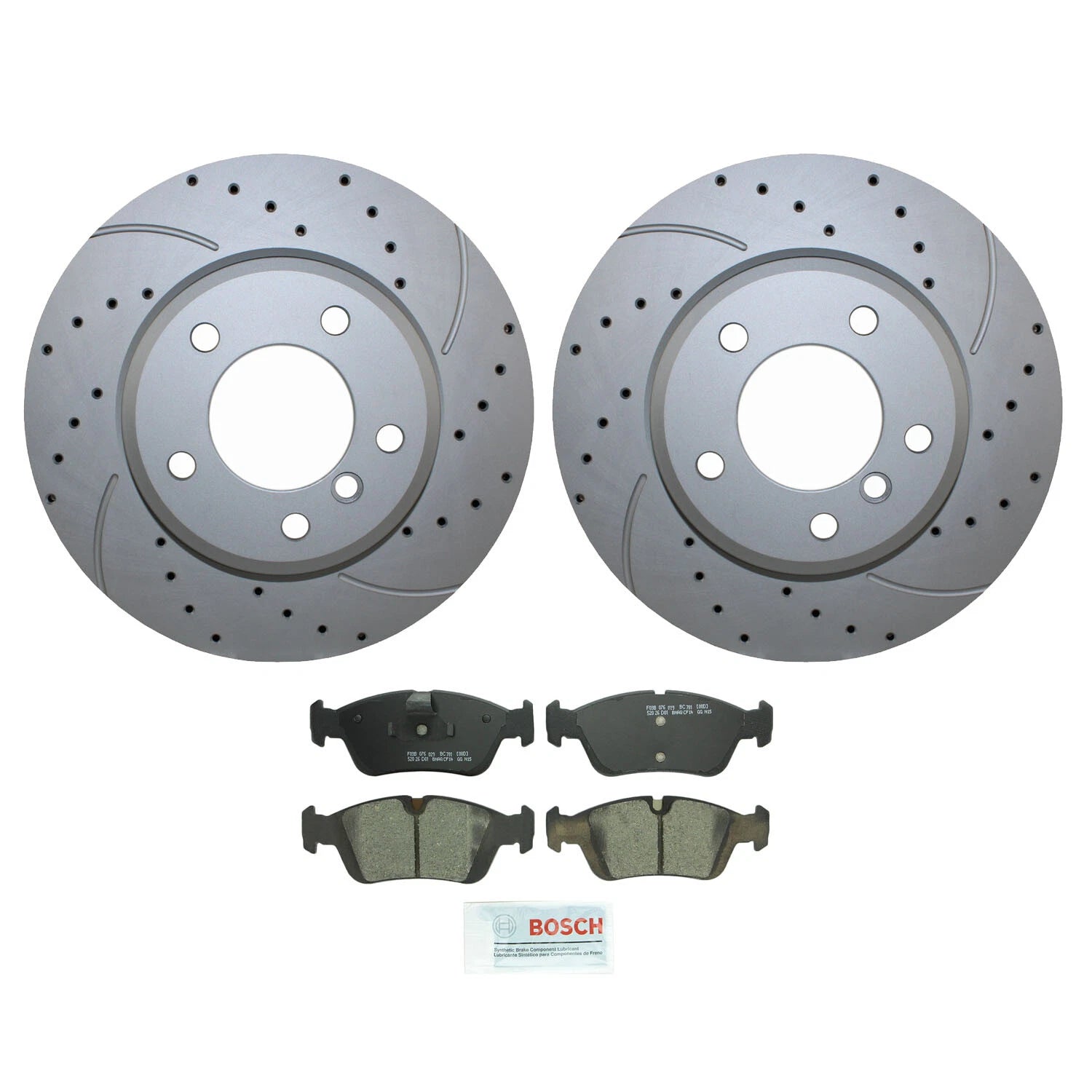 Front Brake Kit 300mm Drilled Rotors & Bosch Ceramic Pads for BMW E36 E46 E85 E86 (1992–2006)
