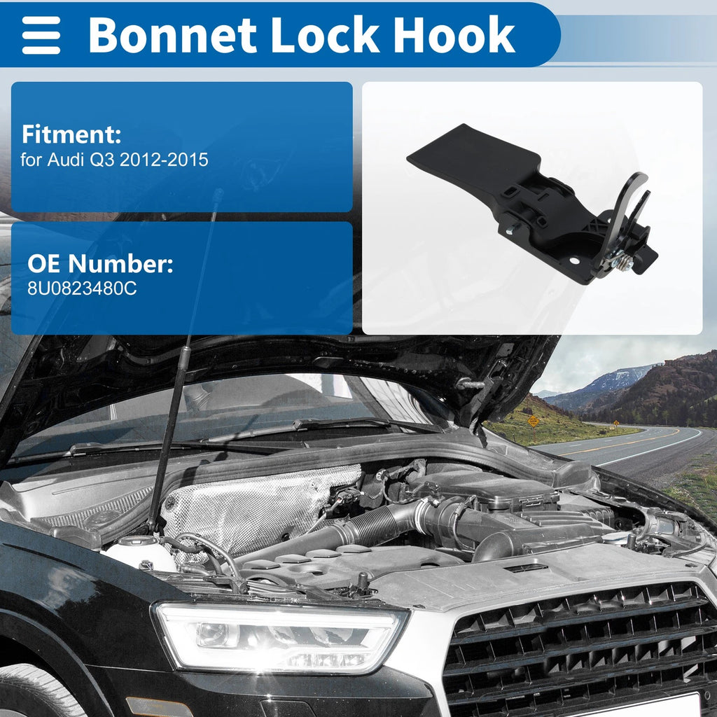 Hood Latch Assembly for Audi Q3 (2012–2015) No. 8U0823480C