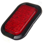 2x Red 2x White Rectangle 12 LED Stop Turn Tail Light Kit for Trucks (N/A)