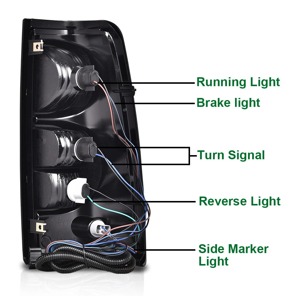 Left Driver Side Tail Light Brake Lamp for Chevy Silverado (2003–2006)