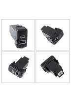 USB-C/A PD QC3.0 Charger Upgrade Kit for Toyota Land Cruiser 100 (1998–2007)