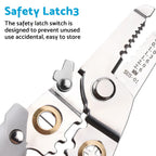 Wire Stripper Pliers for Electric Cable Crimping and Cutting Tool