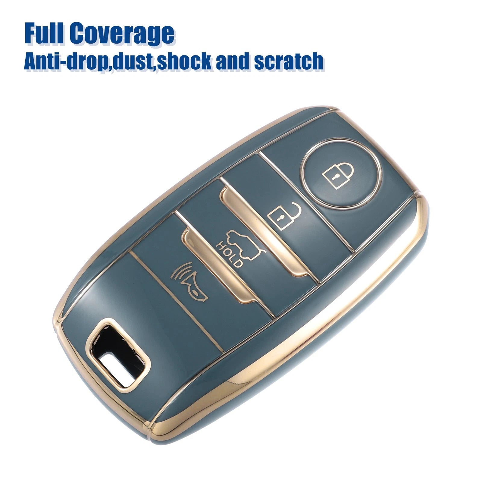 TPU Key Fob Case Cover for Kia Forte (2014–2020) - 4 Button, Blue
