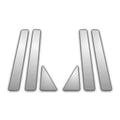 6Pc Chrome Pillar Post Covers for 04-08 Toyota Prius - Upgrade Your Auto P6624