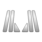 6Pc Chrome Pillar Post Covers for 04-08 Toyota Prius - Upgrade Your Auto P6624