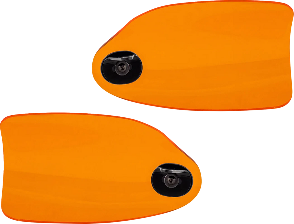 Klock Werks Flare Handguards for Harley-Davidson (Cable Clutch, Orange)