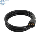 7 Way Plug Inline Trailer Cord for Heavy Duty Trailers (7 Feet)