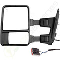 Tow Mirror for Ford F250-F550 (2003–2007) Black Manual Driver LH LED Signal