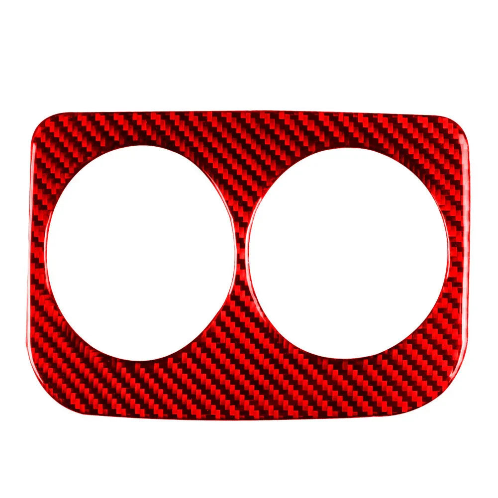 Red Rear Water Cup Holder Panel Cover Trim for Subaru WRX STI (2015-2021)