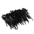 100 Pcs/Set Push Mount Winged Cable Ties for Car Chassis Zip Ties 5D