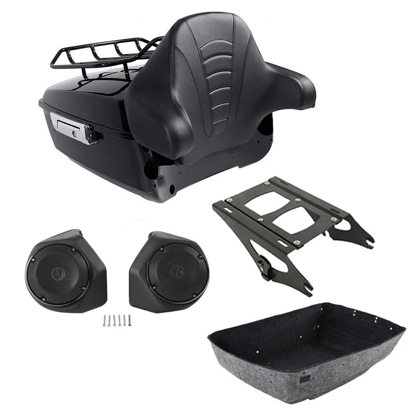 Trunk Rack Pad Speaker Mount for Harley Touring Street Glide (2014–2026)
