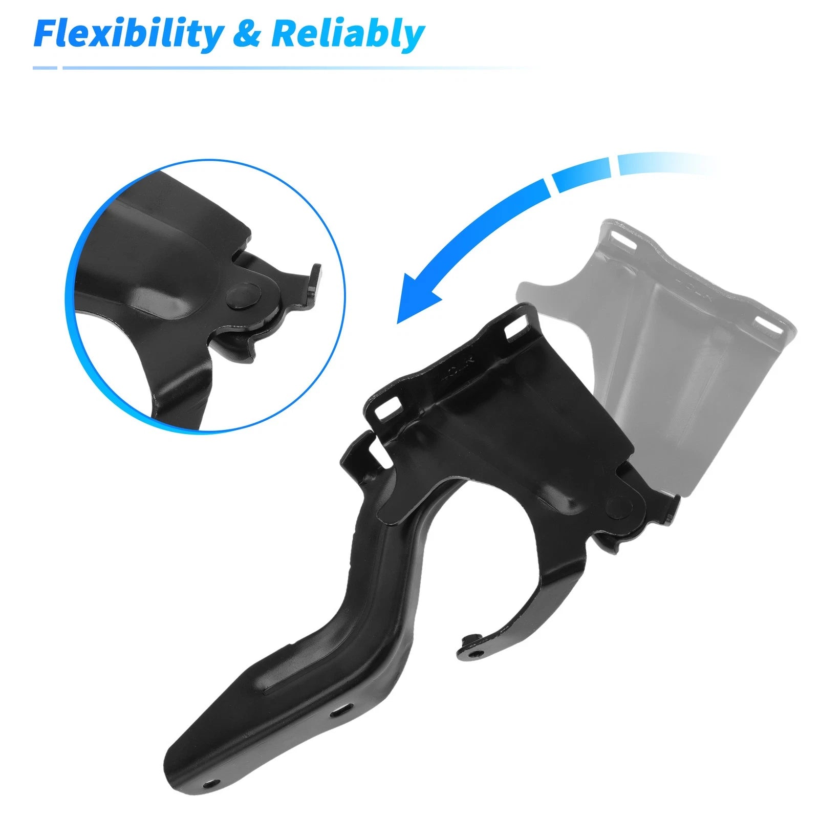 Front Hood Hinge for Nissan Rogue (2014–2020) No. 654004BA0A, 654014BA0A LH RH