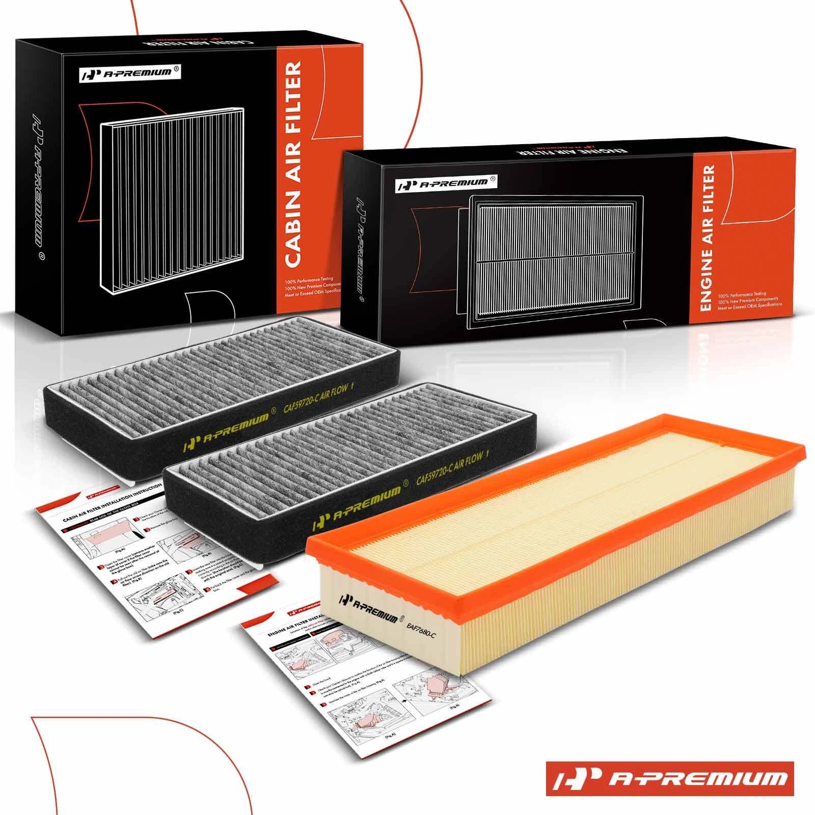 Engine & Cabin Air Filter for Mercedes-Benz CL500 CL55 AMG S350 S430 (2000–2006)