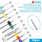 59Pcs Mini Twist Drill Bits Set for DIY Model Craft Wood Tool