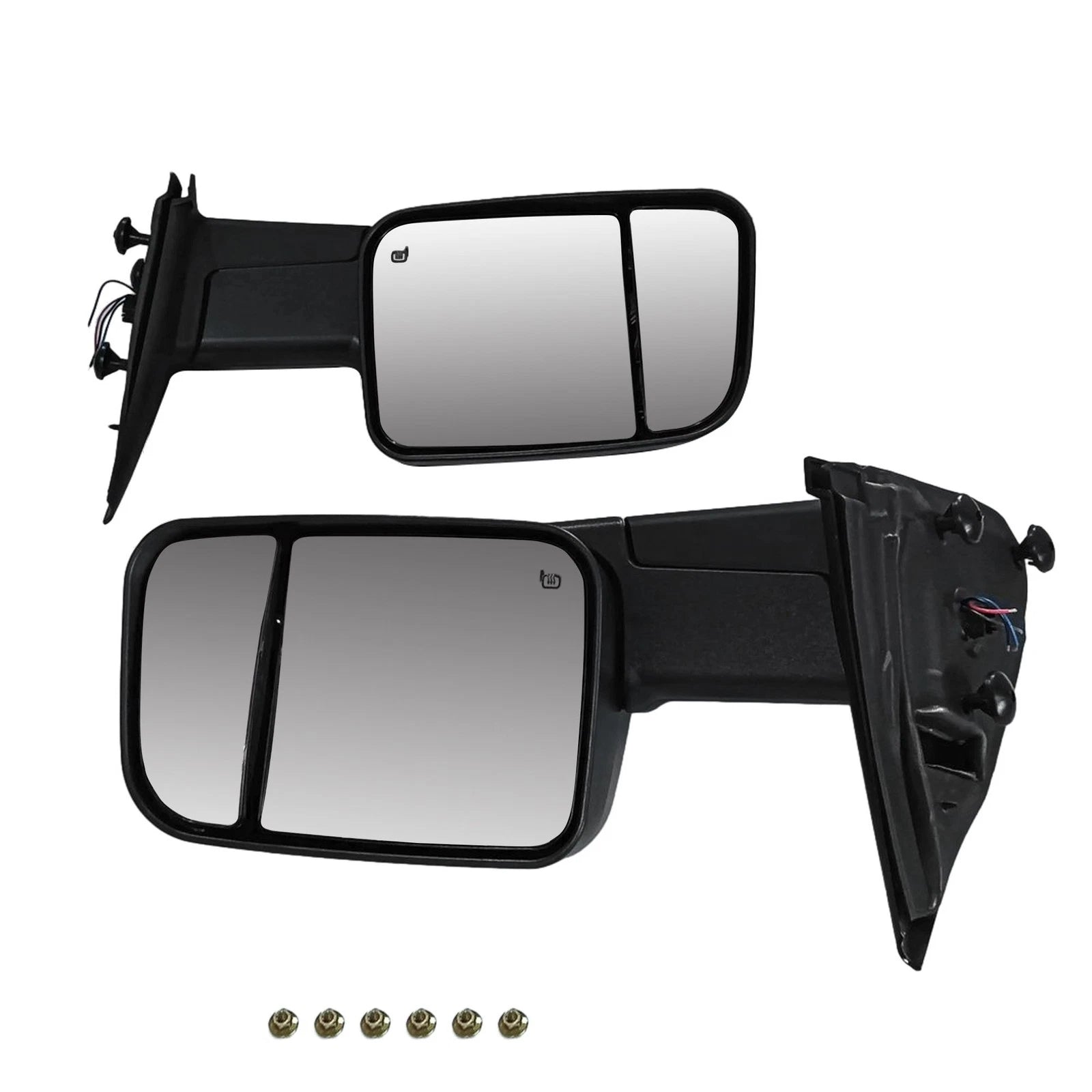 Pair Power Heated Tow Mirrors CH1321228 for Dodge Ram 1500 (2002–2008) 2500-3500 (2003–2009)