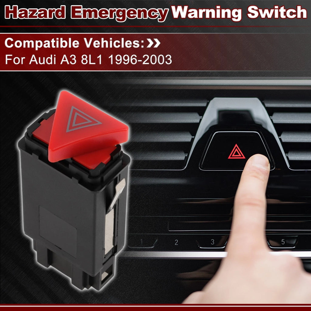Hazard Warning Flasher Switch for Audi A3 8L1 (1996–2003) No. 8L0941509J