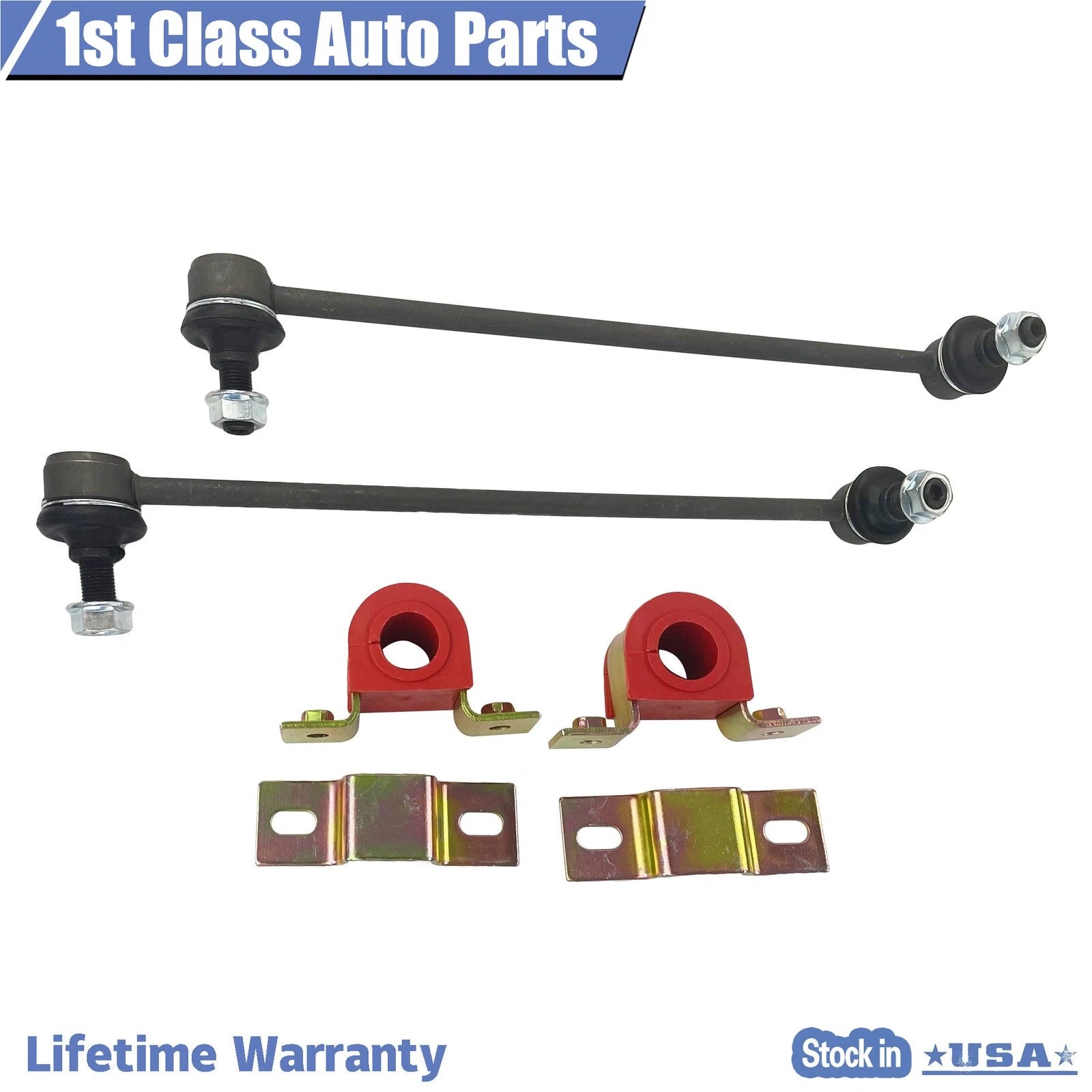 Set of 4 Front Sway Bar Link Bushings for Volkswagen Passat Tiguan (2006–2015)