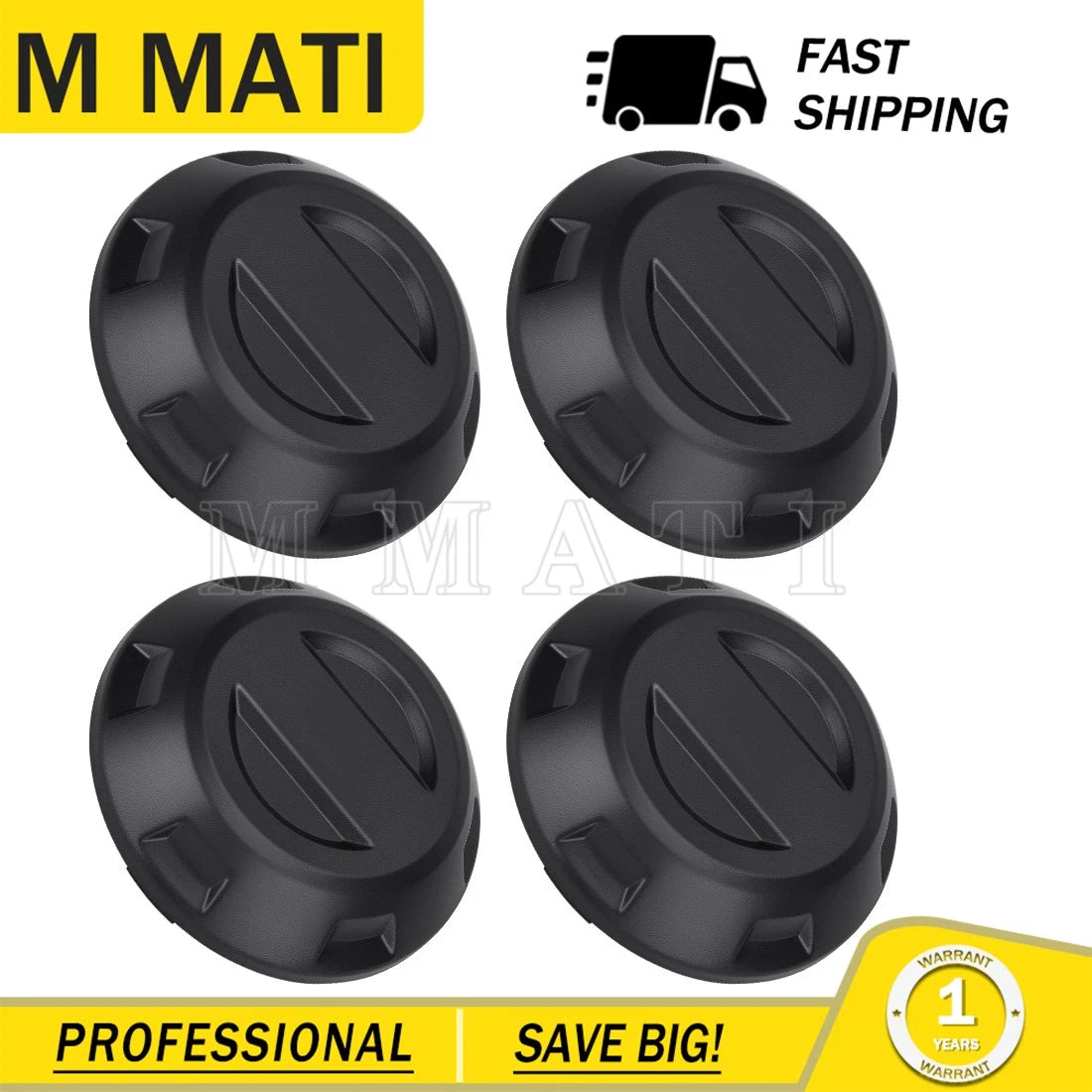 Set of 4 Center Hub Wheel Caps for Polaris RZR PRO XP (2021–2025) #1524032