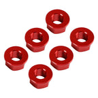 6x Rear Sprocket Nuts M10 x 1 Red for Ducati 1098 1098S 1098R 1198 S (2007–2011)