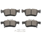 2X Rear Ceramic Brake Pads w/ Hardware for Acura RDX (2019–2021)