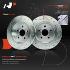 Rear Drilled Rotor & Ceramic Brake Pad for Toyota Corolla (2019–2022)
