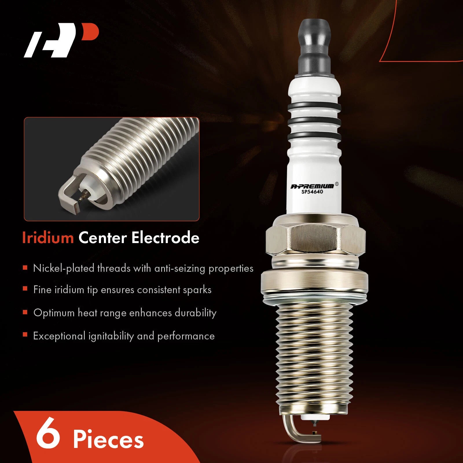 Set of 8 Iridium Platinum Spark Plugs for Mercedes-Benz C43 AMG (1998–2000)