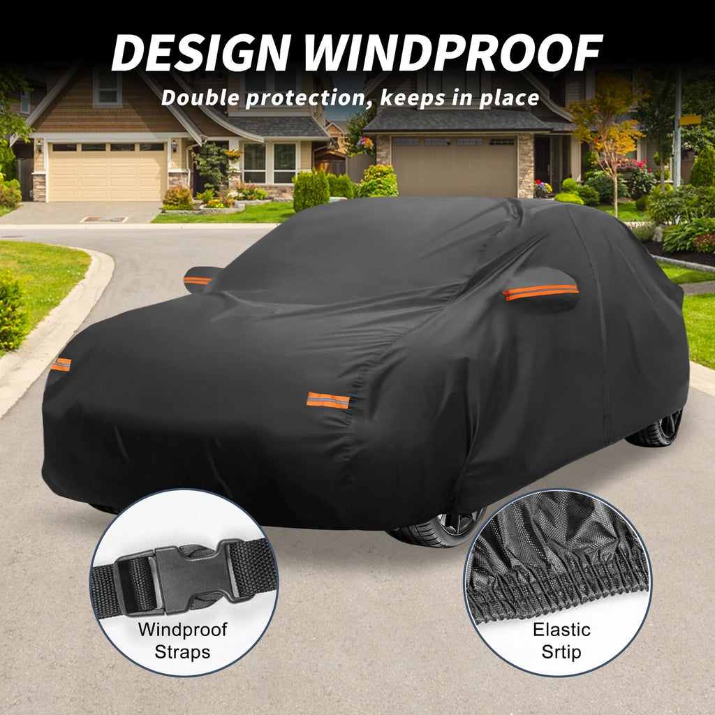 Waterproof 210D-PU Car Cover for Hyundai Sonata Sedan (2015–2020)