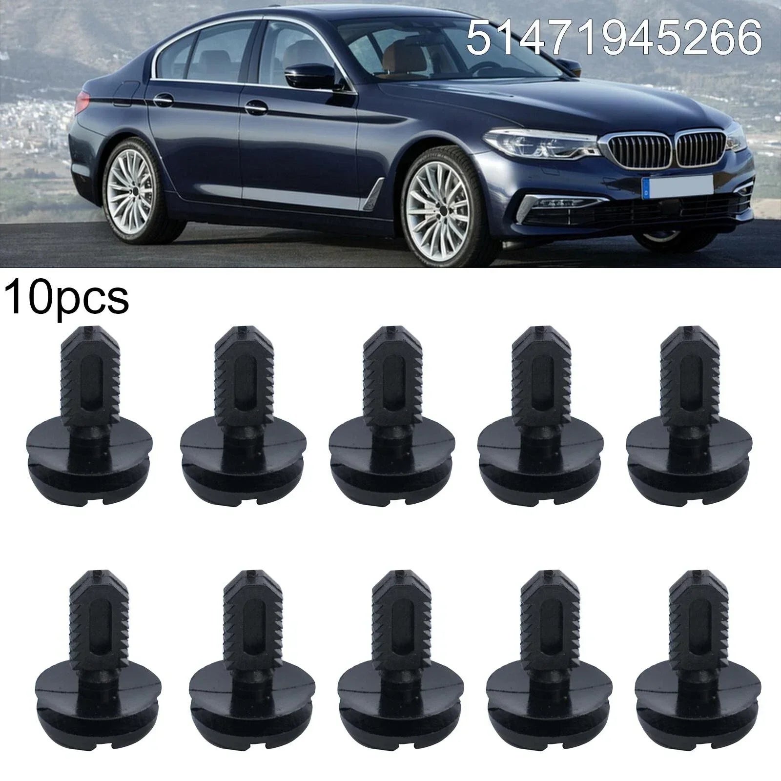 10Pcs Trunk Boot Lining Trim Clips Rivet for BMW 3 Series (1982-2013)
