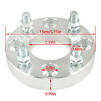Set of 4 Wheel Flanges  1" 4x101.6mm