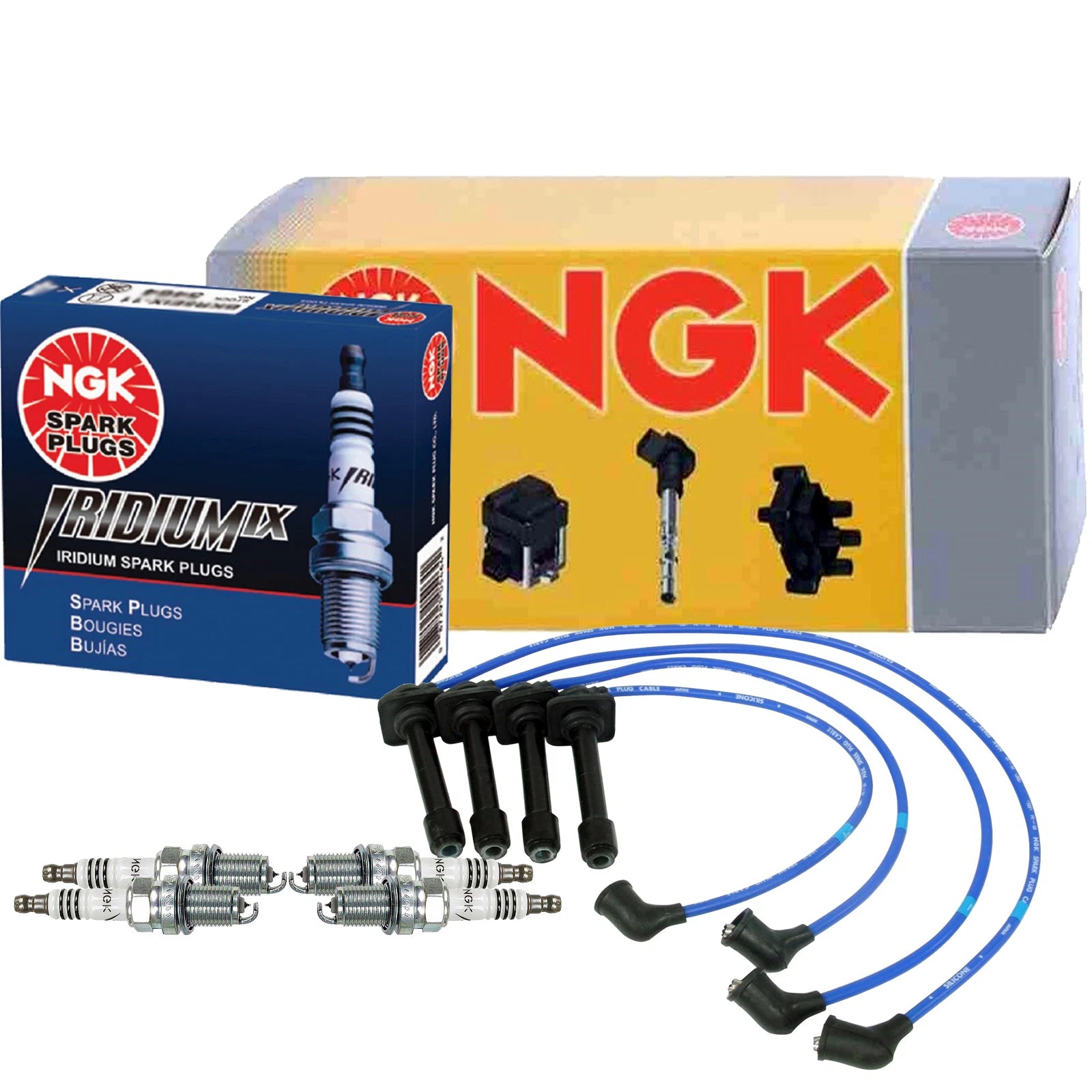 NGK Iridium IX Spark Plugs Kit for Mazda 626 MX-6 (1992–1997)
