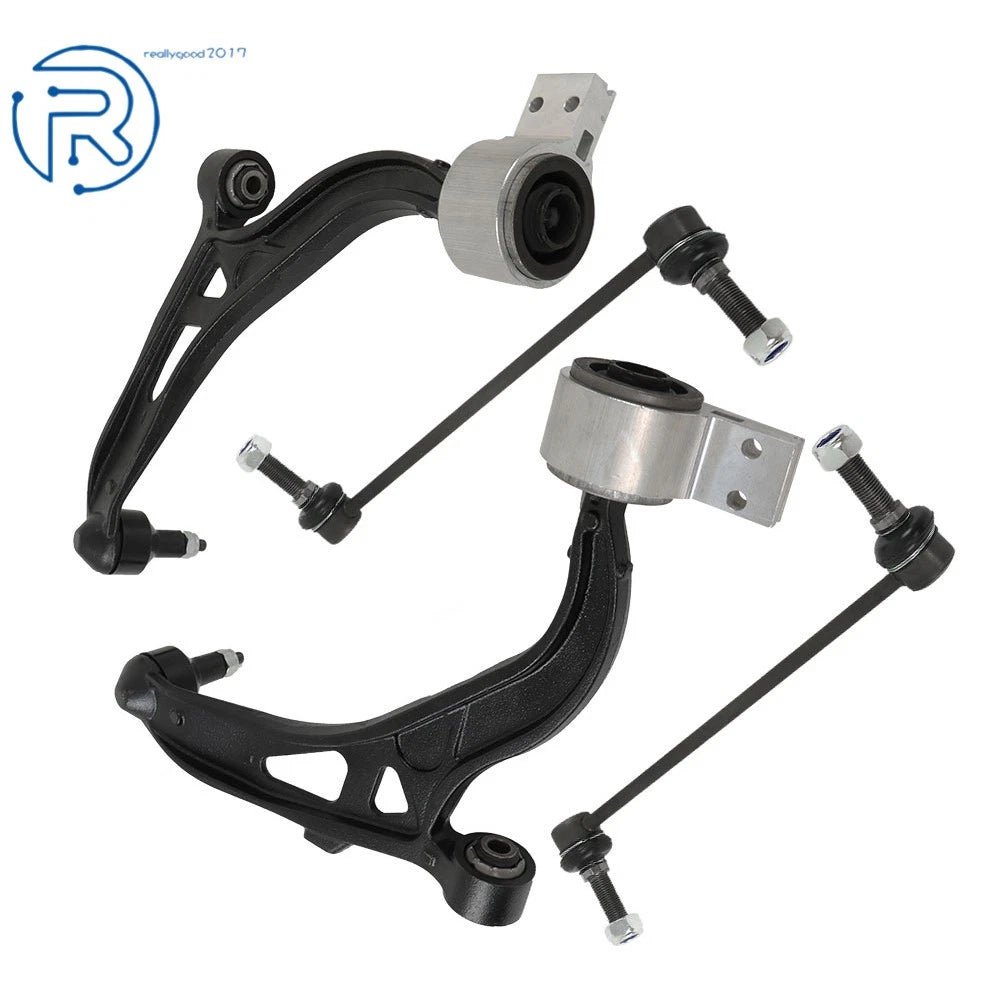 Set of 4 Front Lower Control Arms Sway Bars for Ford Flex Taurus Lincoln MKS (2010–2012)