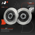 Set of 2 Front Disc Brake Rotors & Ceramic Pads for Ford Ranger (1998–2001)