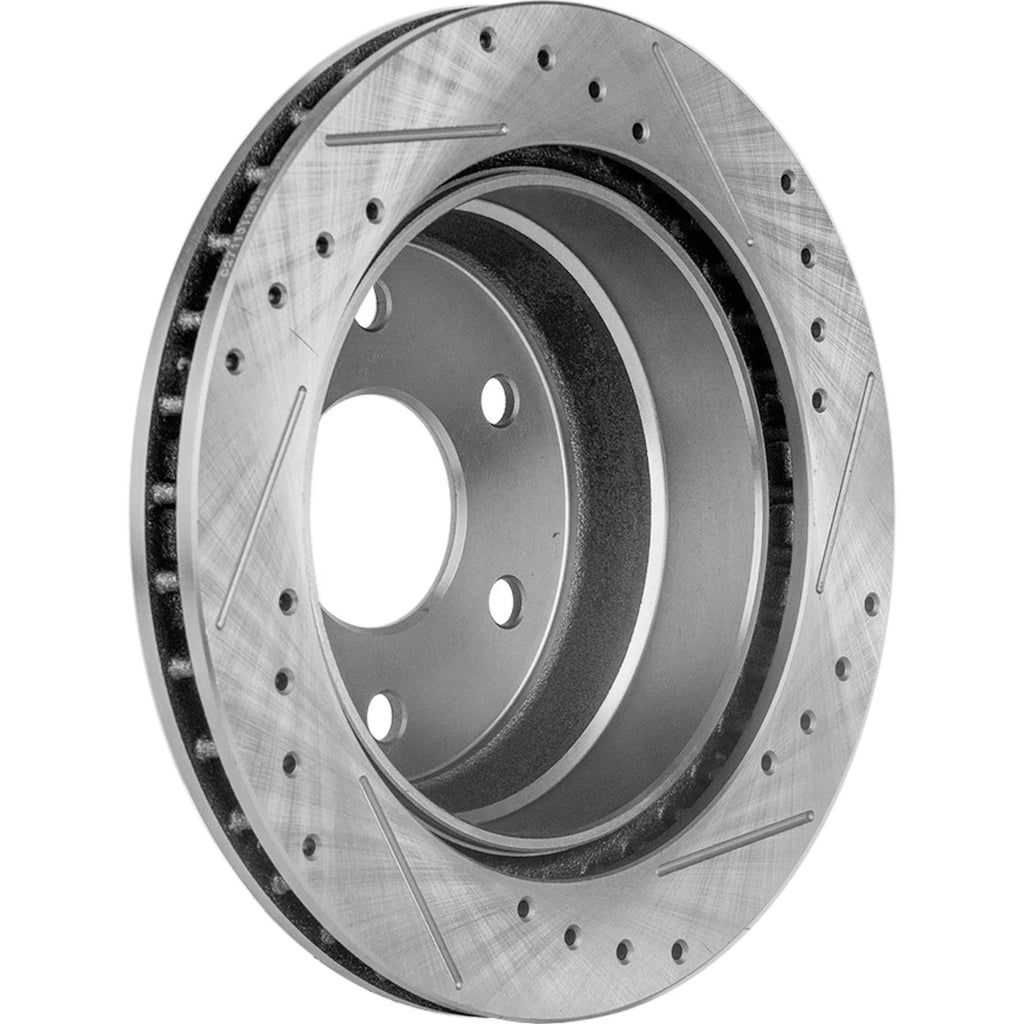 Brake Disc Set for Chevrolet Silverado 1500 (2001–2005) Rear Cross-drilled
