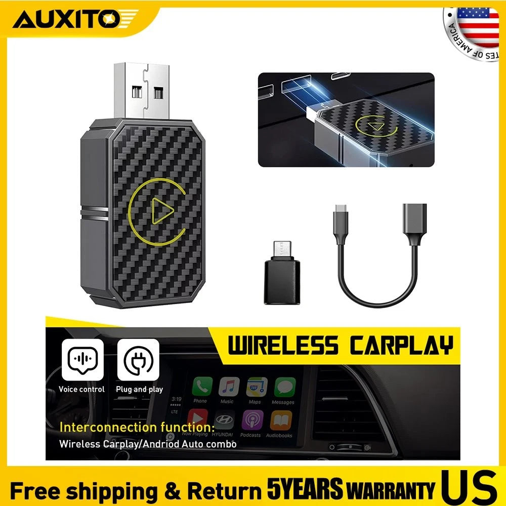 Wireless CarPlay Adapter for Mini (Plug & Play, Low Latency)