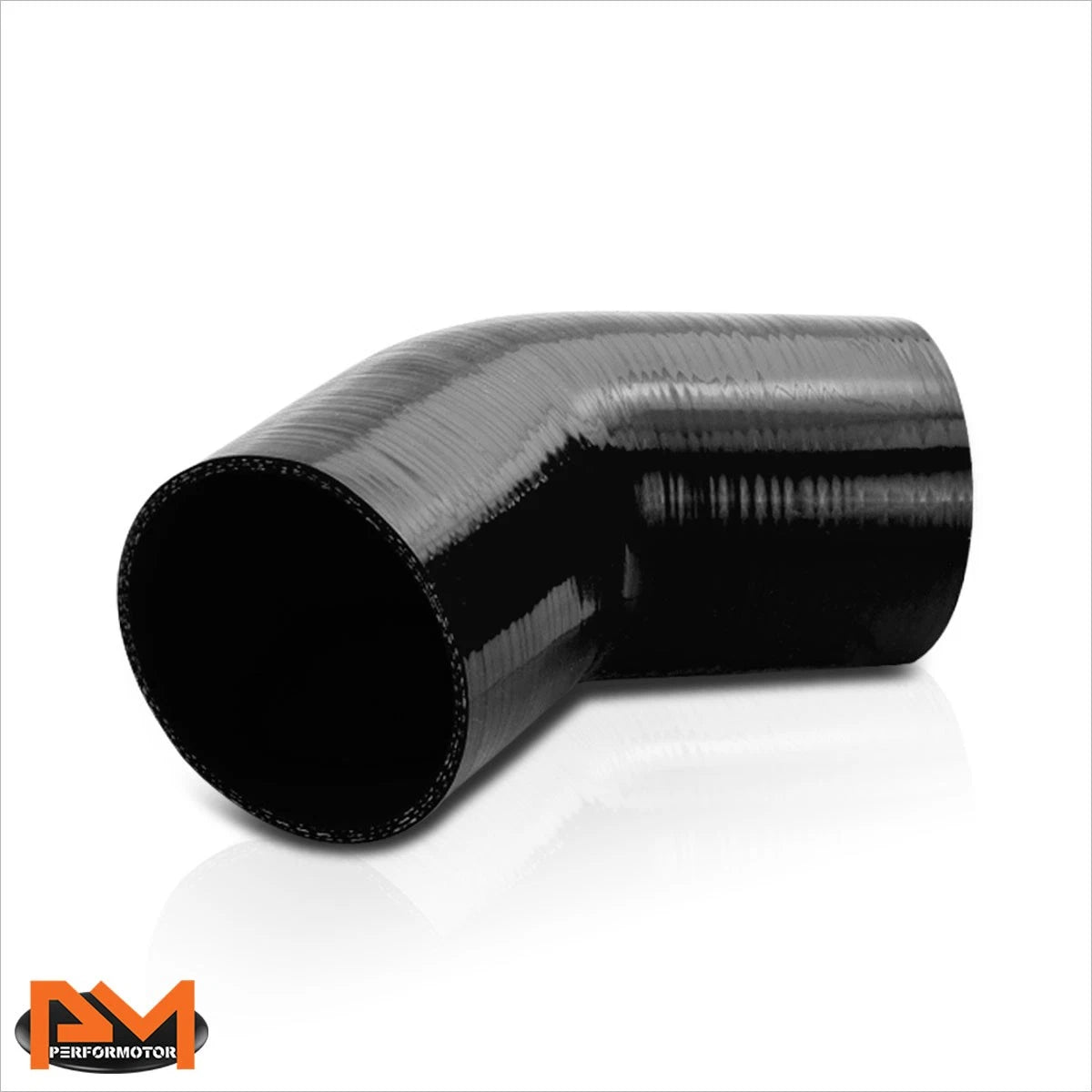 3" Elbow Coupler for Intake/Intercooler/Compressor (45) - 4-Ply Silicone Black