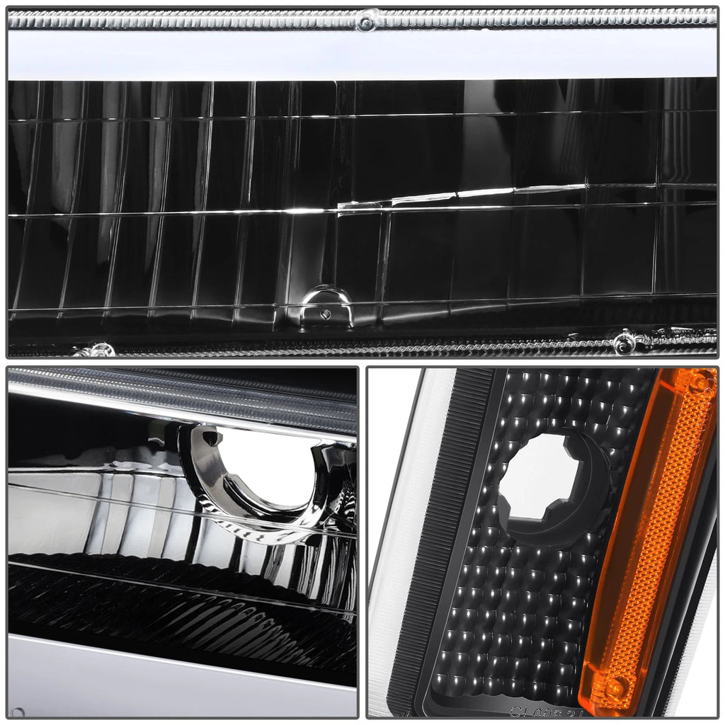 LED Headlight & Signal + Amber Corner Lamp for Chevy C/K 1500-3500 (1988–1993)