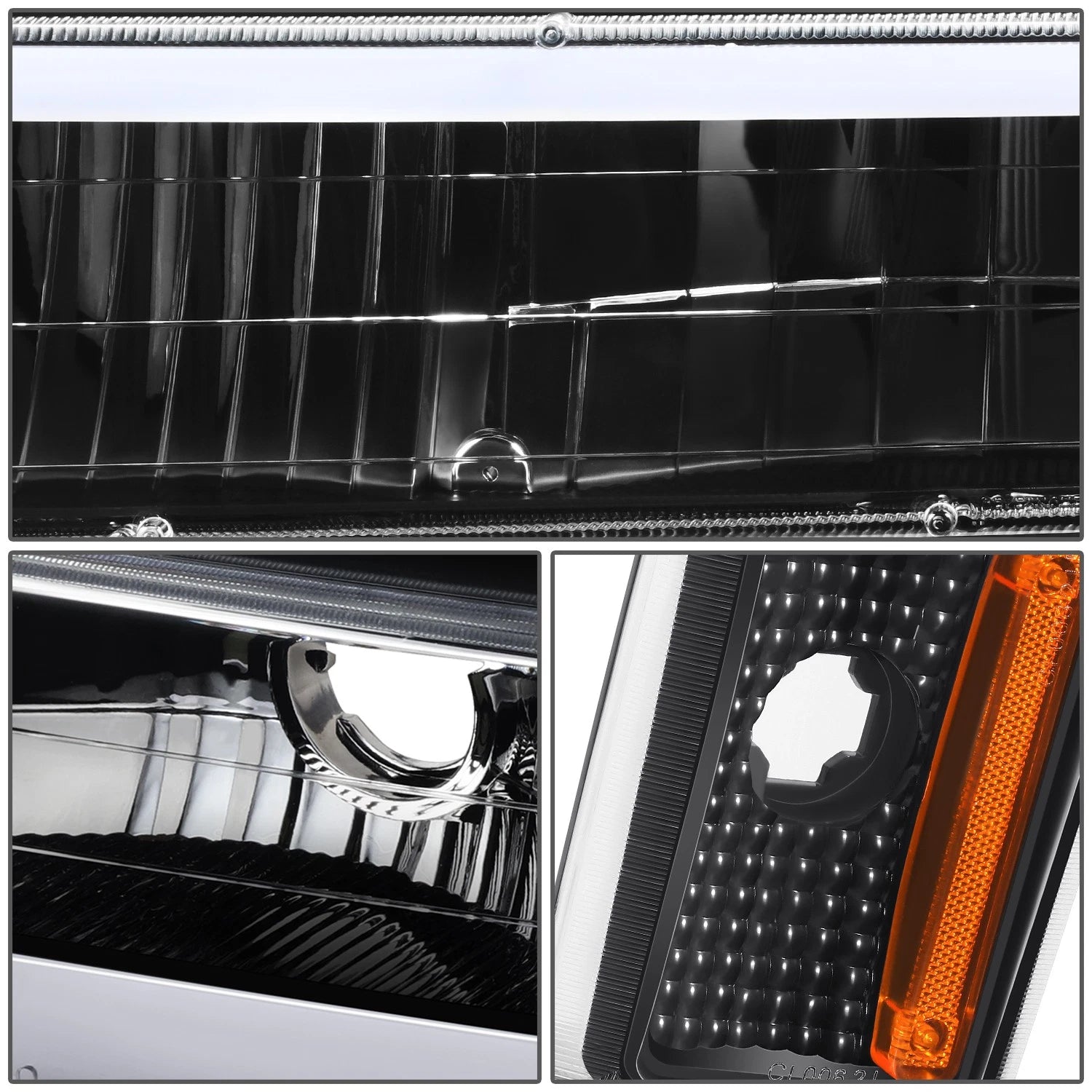 LED Headlight & Signal + Amber Corner Lamp for Chevy C/K 1500-3500 (1988–1993)