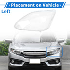 1 Pcs Headlight Lens Cover for Lexus LS430 (2004–2006) PC Clear
