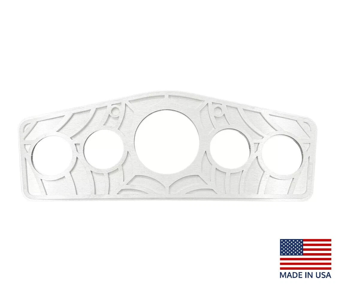 Dash Gauge Panel Cluster Aluminum Bomber Design for Hot Rod Custom (1930–1950)