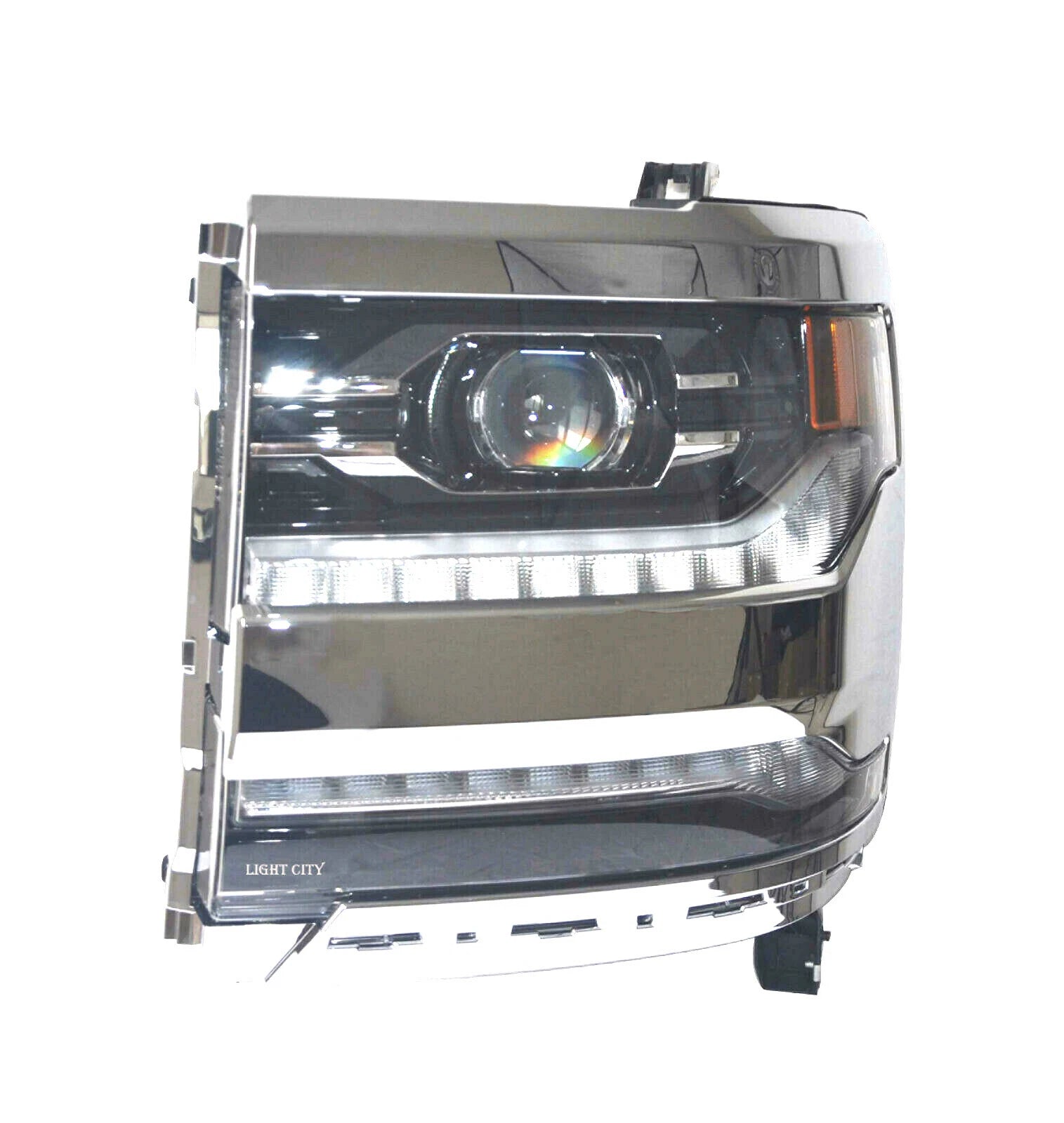 Full LED Headlight for Chevy Silverado 1500 (2016–2018) Chrome Bezel W/DRL Left LH