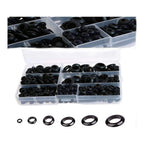 260pcs Black Rubber Grommet Kit for Auto RV Marine Wiring Protection