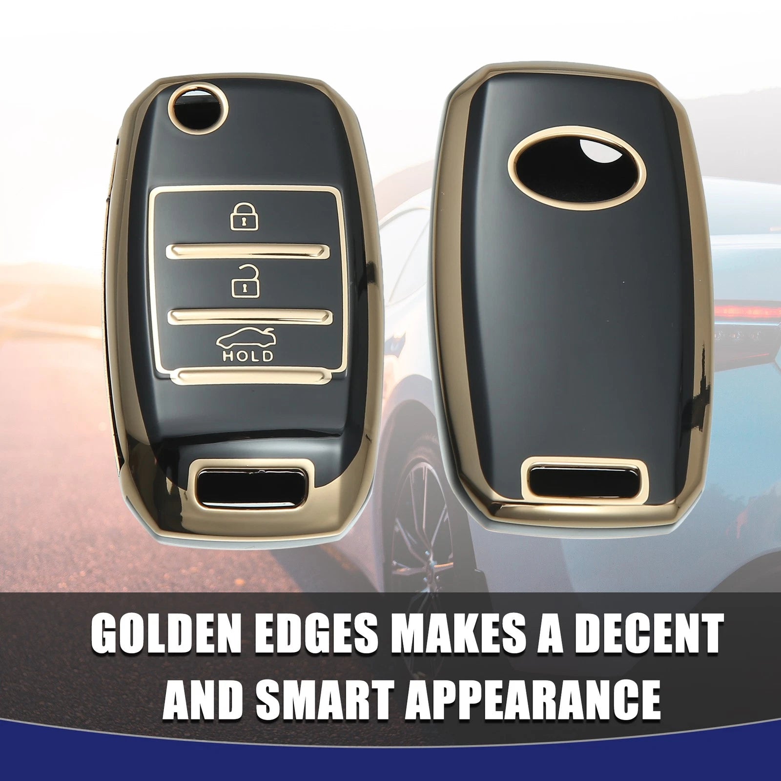 Silicone Smart Key Fob Case Cover for Kia Sorento (2013–2014)