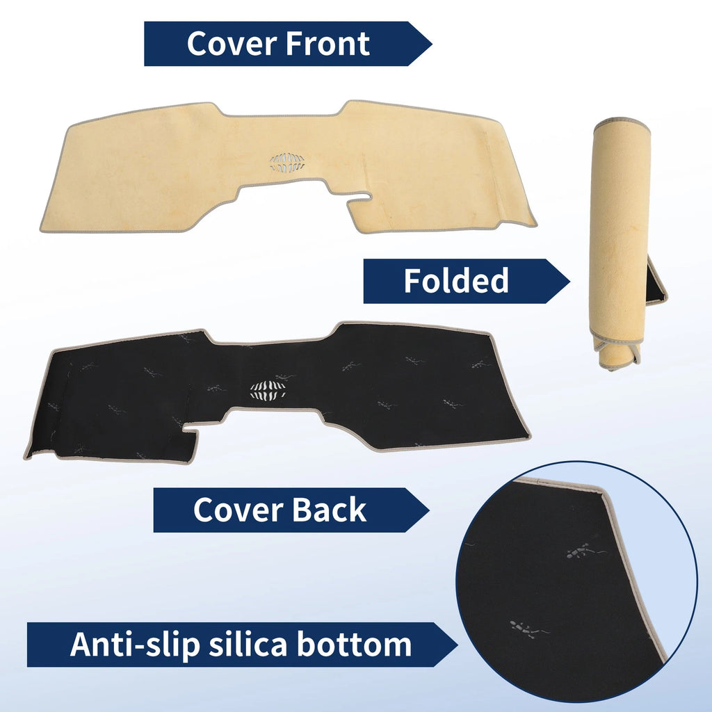 Dash Cover for Mazda CX-60 (2024–2026) Without HUD, Flannel Beige, Set of 1