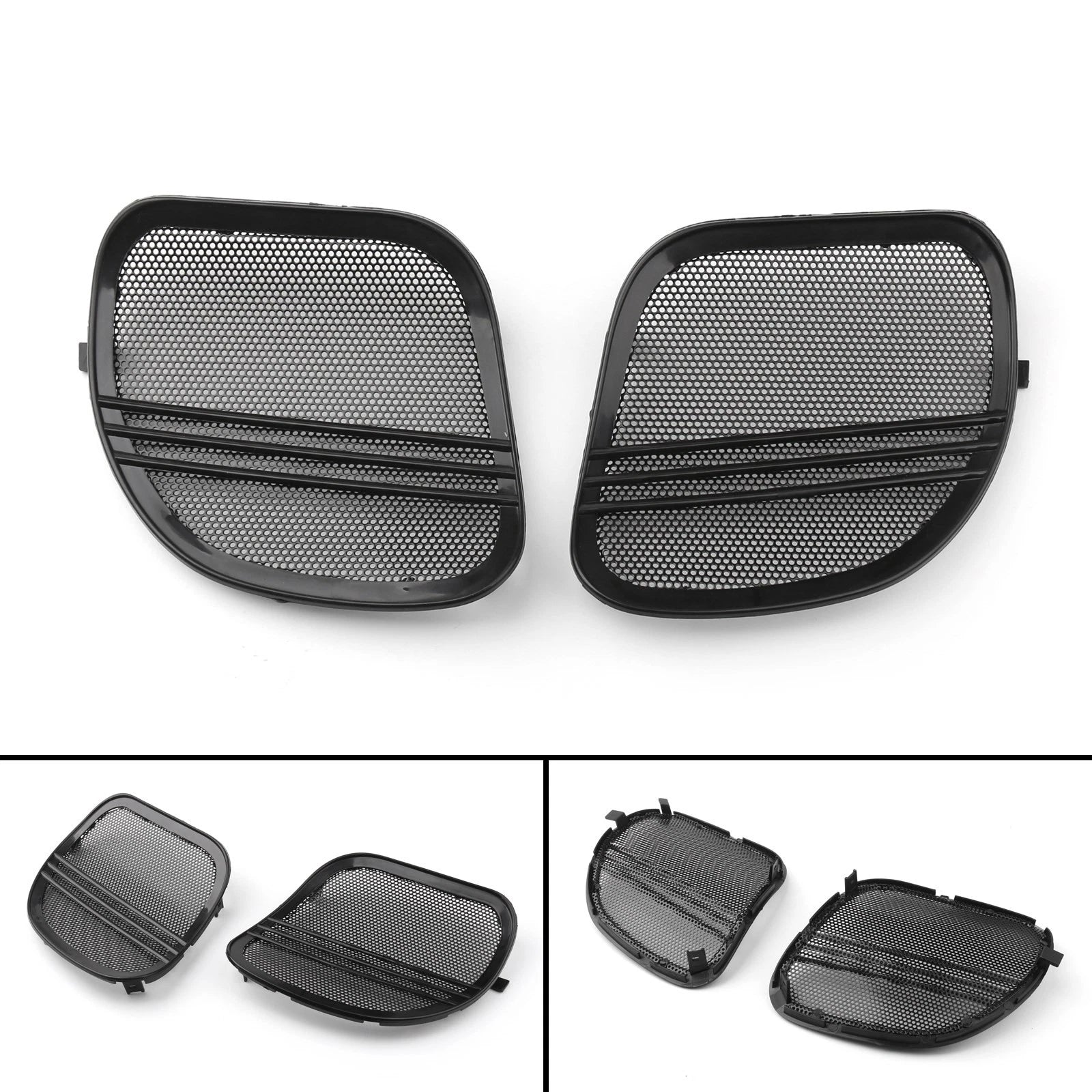 Tri-Line Speaker Cover Grills for Harley Road Glide (2015–2018)