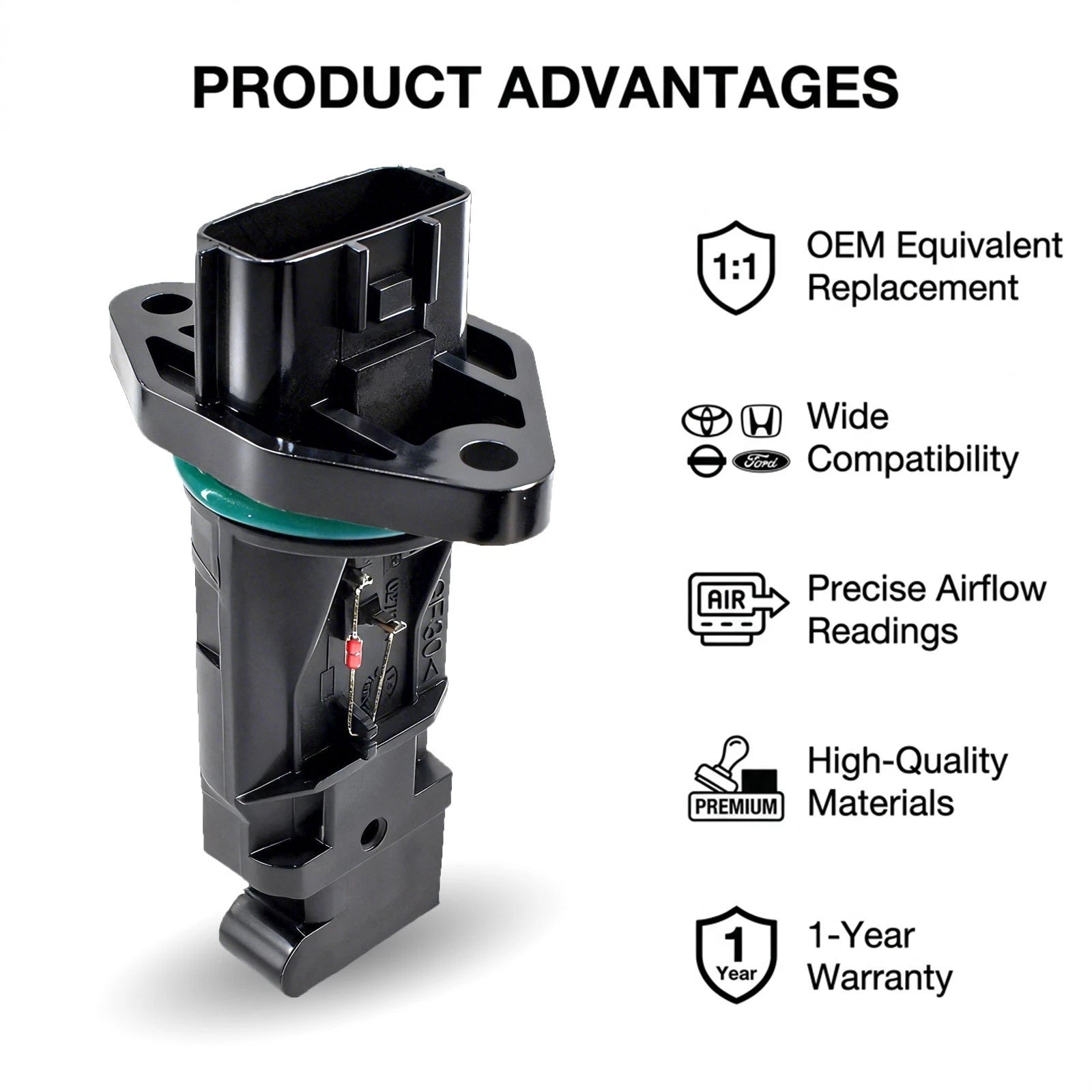 Mass Air Flow Sensor MAF for Nissan Maxima Infiniti G35 (2004–2008) 22680-6N201