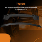 Rear Mid+Roof Spoiler Kit for Jeep Grand Cherokee (2013–2021) Black SRT Style