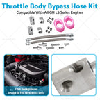 2X Cylinder Head Coolant Steam Port Crossover Hose Kit for GM LS Series (2001–2023)