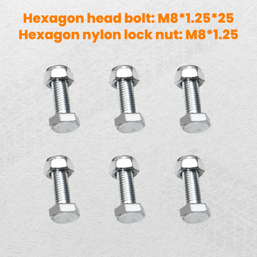 Set of 6 Roof Rack Gutter Mounting Brackets for Universal Fit
