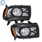 Set of 2 Black Headlights Assembly for Honda Pilot (2009–2011)