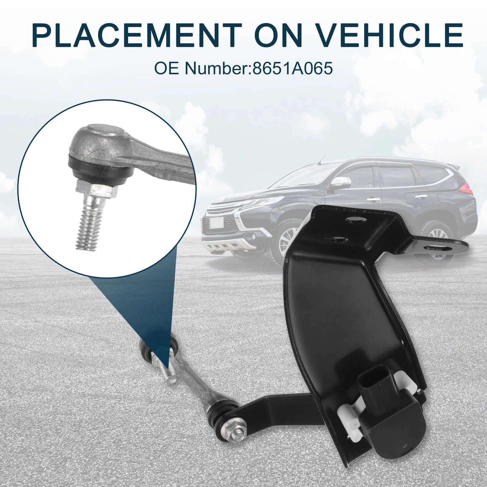Air Suspension Ride Height Level Sensor for Mitsubishi Pajero (No. 8651A065)